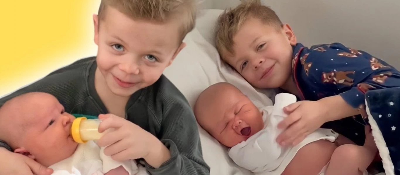 Έρωτας με την πρώτη ματιά: Αγοράκι αντικρίζει για πρώτη φορά τη νεογέννητη αδερφή του (βίντεο)